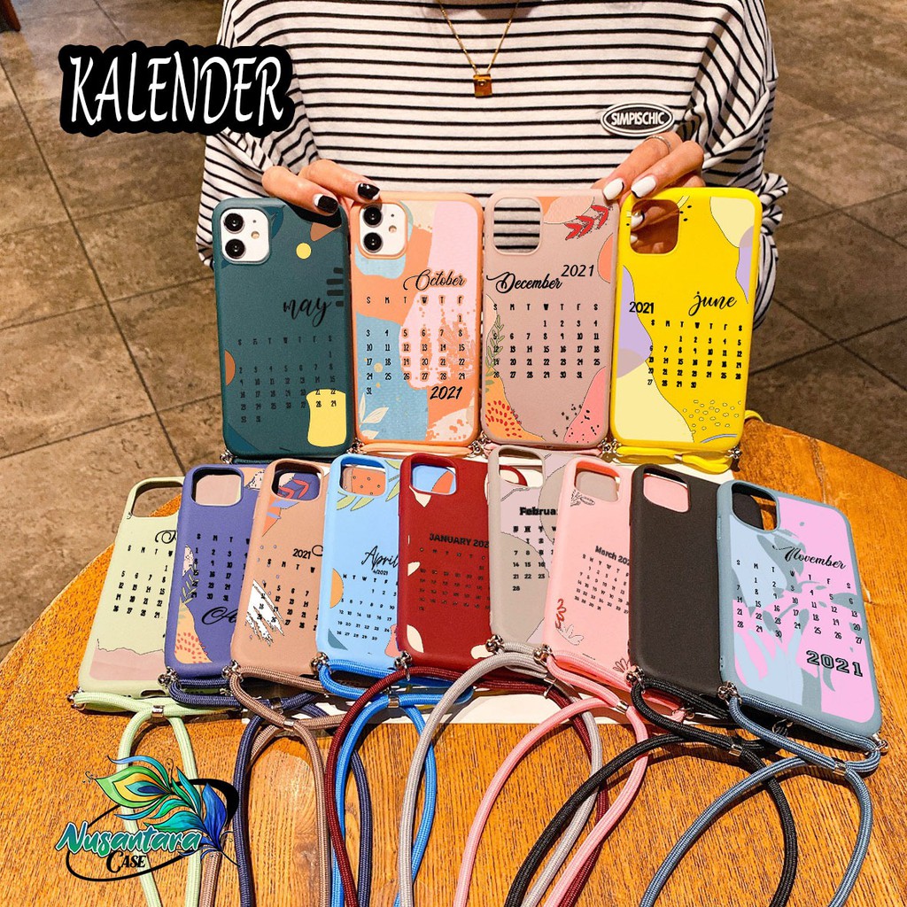 Softcase Slingcase Tali Lanyard Candy KALENDER Samsung J2 J3 A5 J5 J7 J7+ 2016 Duo Pro Prime NC5298