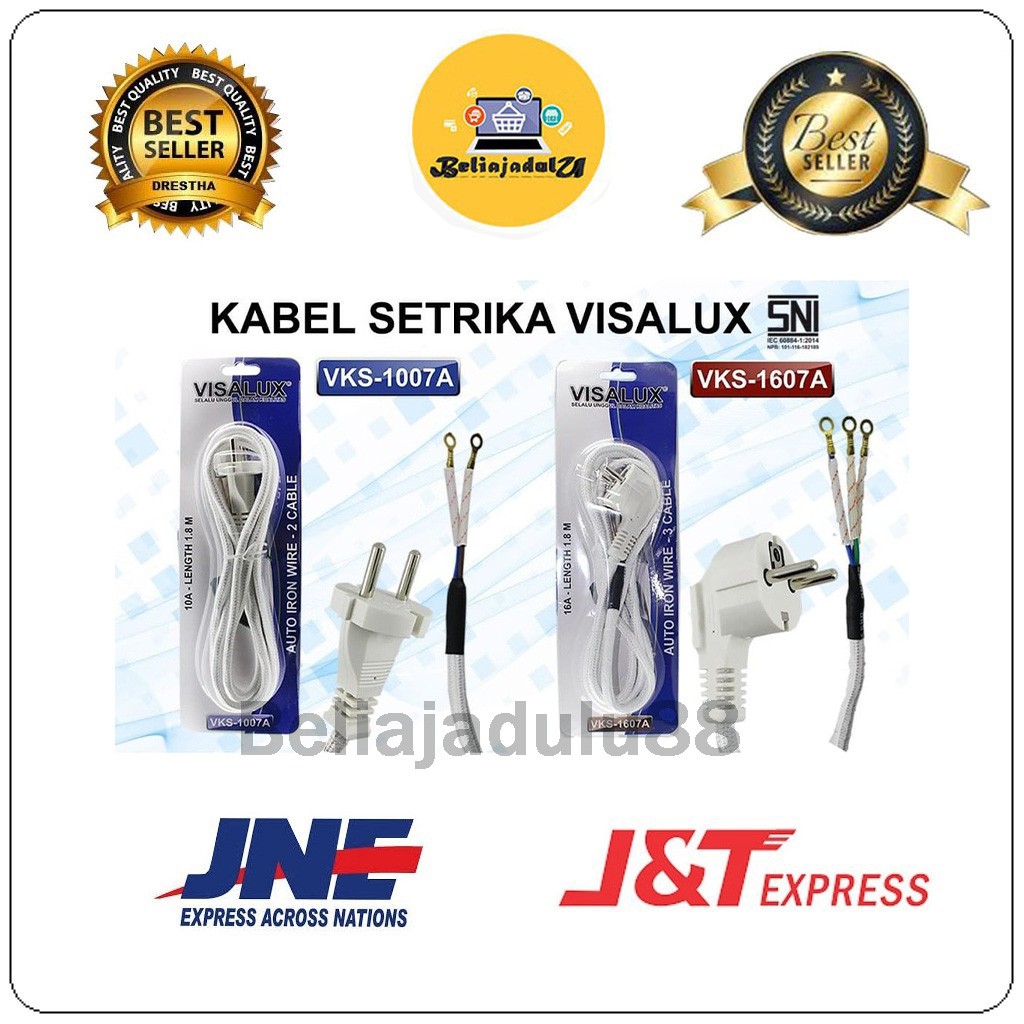 Beliajadulu88 kabel setrika 2 kabel 1,8 meter SNI VKS1007A VISALUX