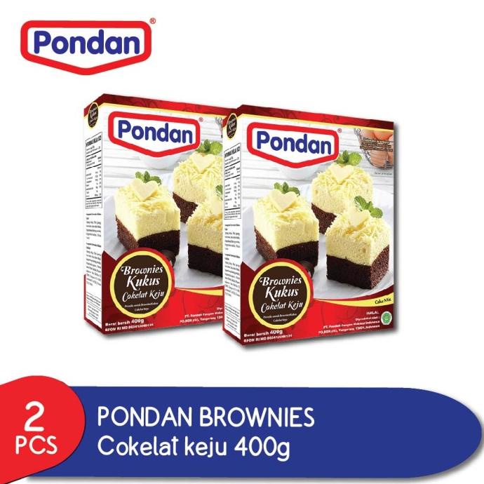 

TERMURAH (Promo) pondan brownies cokelat keju 400g 2box