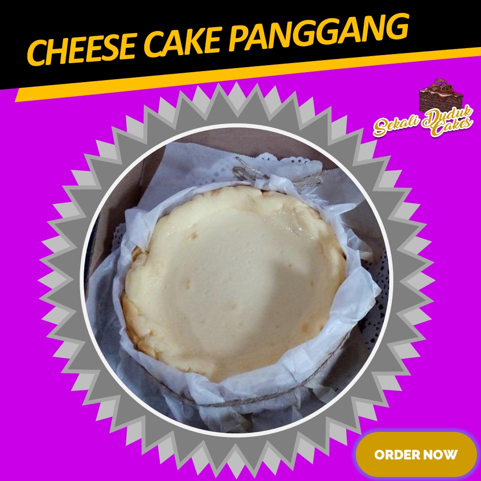 

CHEESE CAKE PANGGANG KUALITAS PREMIUM DIAMETER 16 CM BY SEKALI DUDUK CAKES
