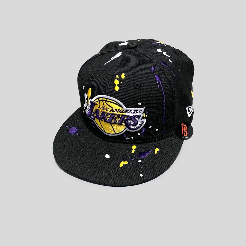 TOPI NEW ERA ORIGINAL 950 SPLASH EMBROIDE LOS ANGELES LAKERS BLACK