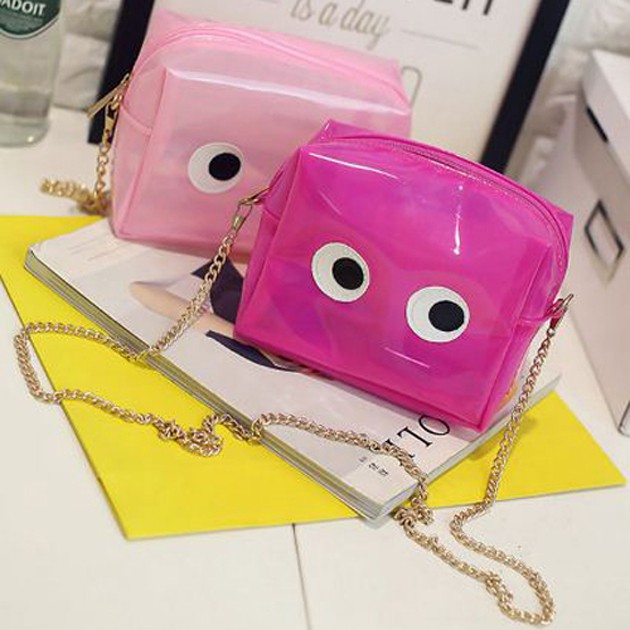 tas selempang mata plastik crystal eyes shoulder bag mini (2i1) bta110