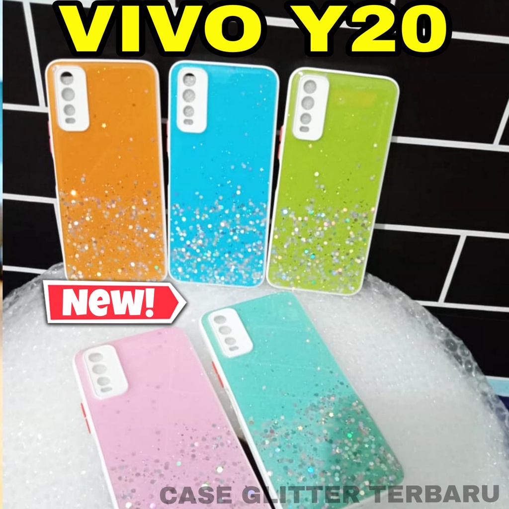 CASE VIVO Y20 GLITTER MEWAH ORIGINAL CASING TERBARU