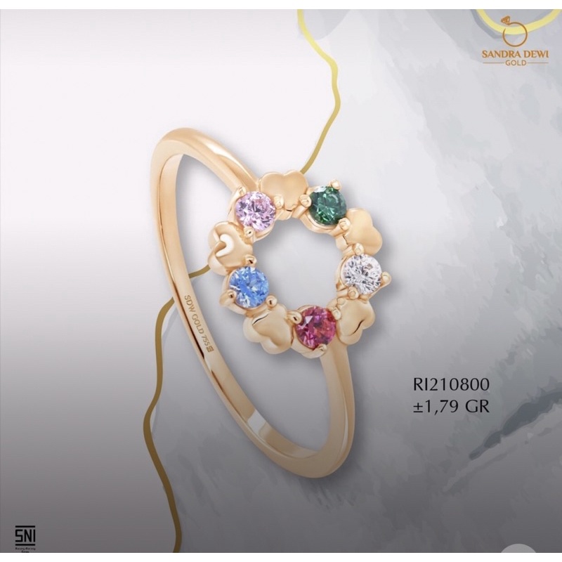 Sandra Dewi Gold Cincin Roman Collection-RI210800