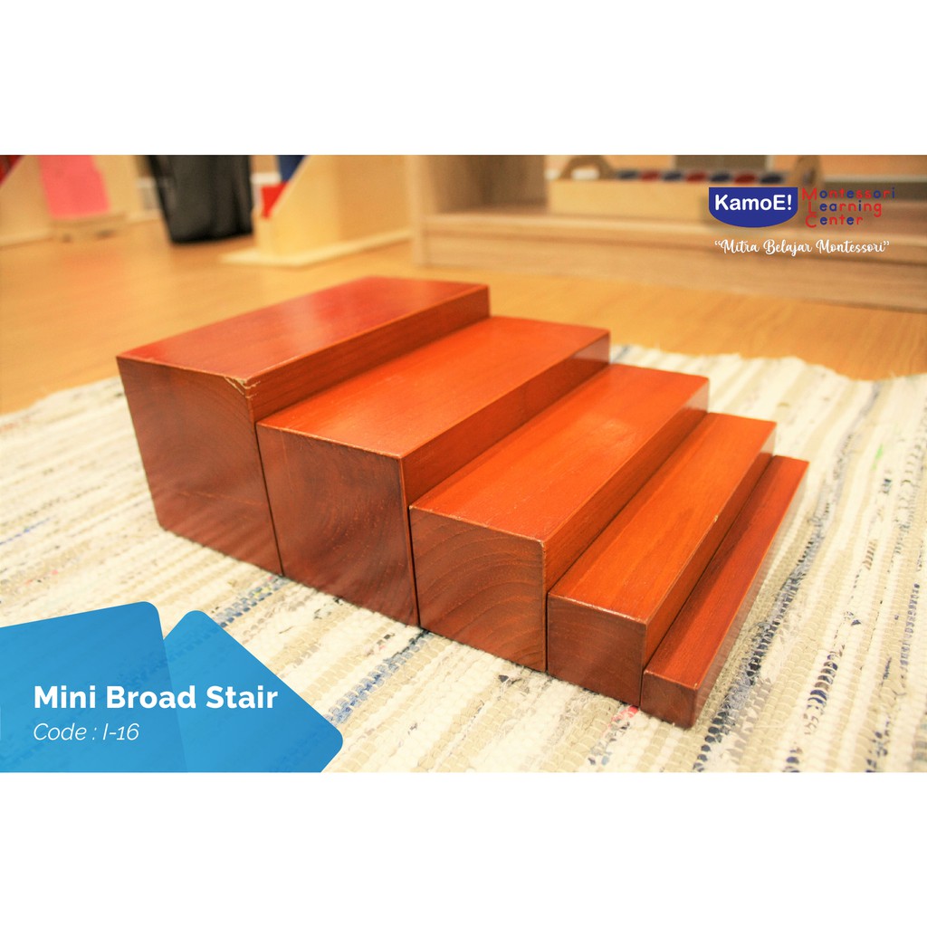 Mini Broad Stair Montessori Material