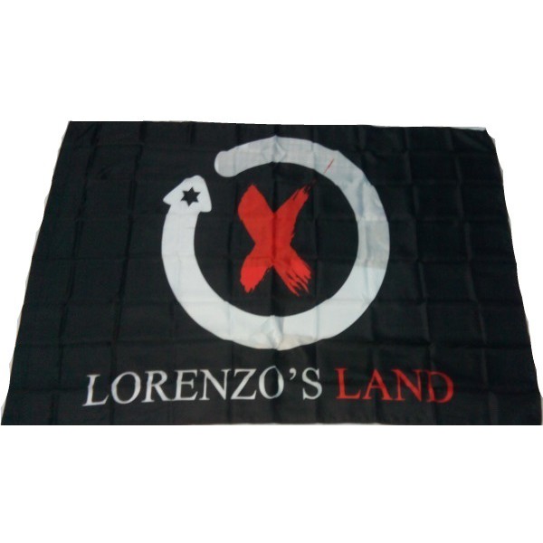 Diecast Motor & Sepeda Jorge Lorenzo Flag Lorenzo's Land (98x72cm)
