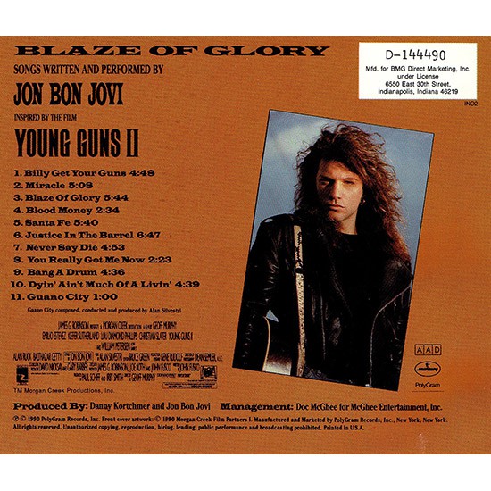 Cd Jon Bon Jovi Young Guns Ii Shopee Indonesia