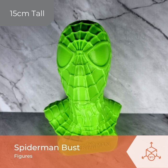Mainan Action Figure Bust Patung Pajangan Hiasan Spiderman 3D Print