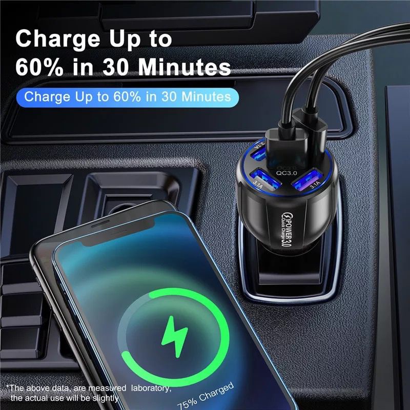 [RO ACC] NVN-SV5 CHARGER MOBIL FAST CHARGING CAR CHARGER 5 USB