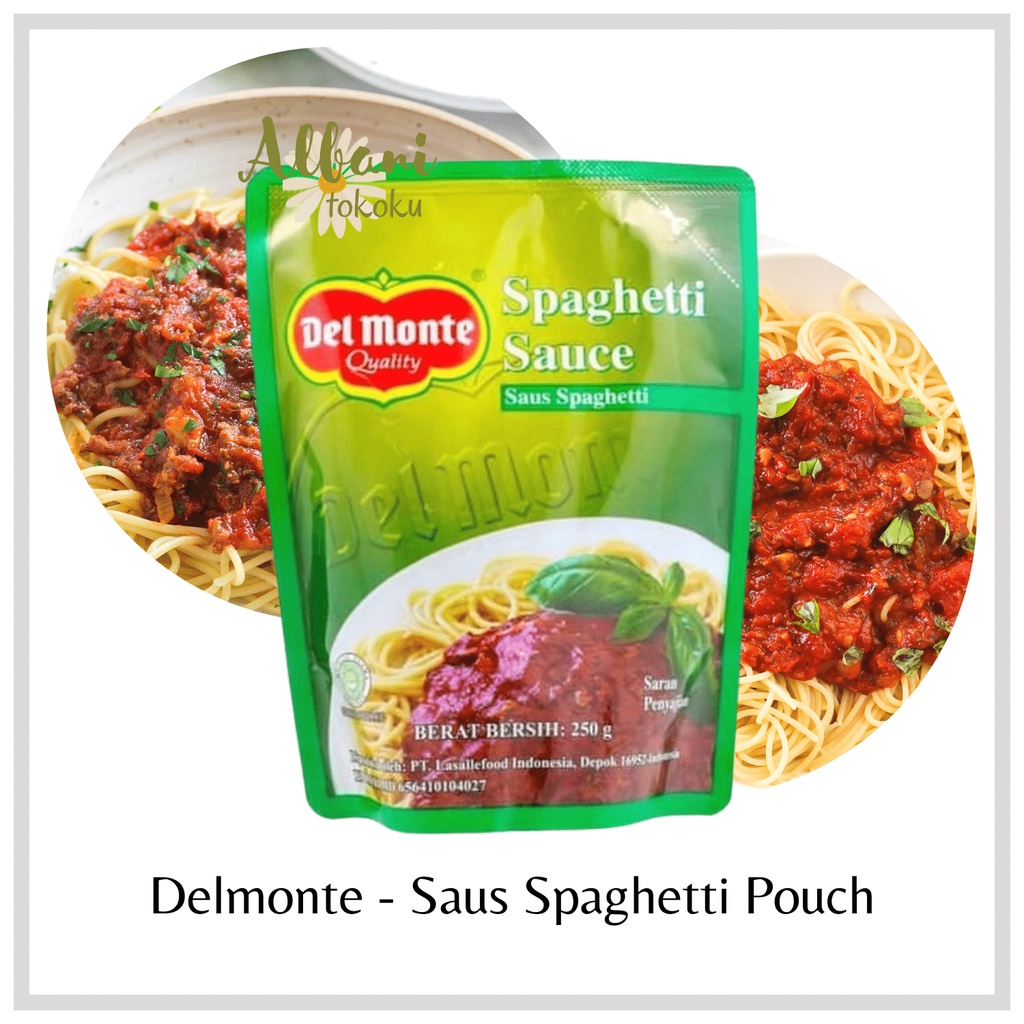 

❤️ Albani ❤️ Delmonte Spaghetti Sauce Kemasan Pouch 250 gr - Saus Spageti - Saos - TERLARIS