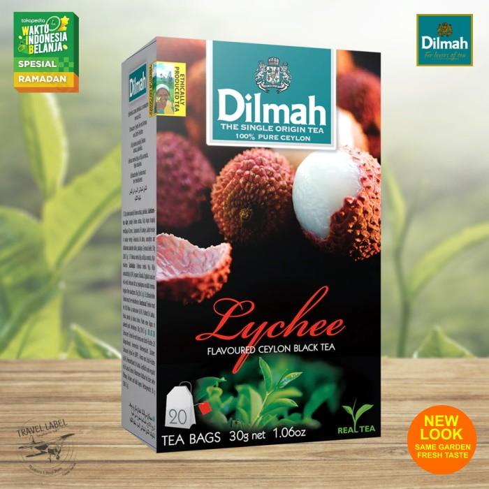 

Dilmah Tea Lychee Flavoured Ceylon Black Tea 20 Bags Teh Dilmah Lychee