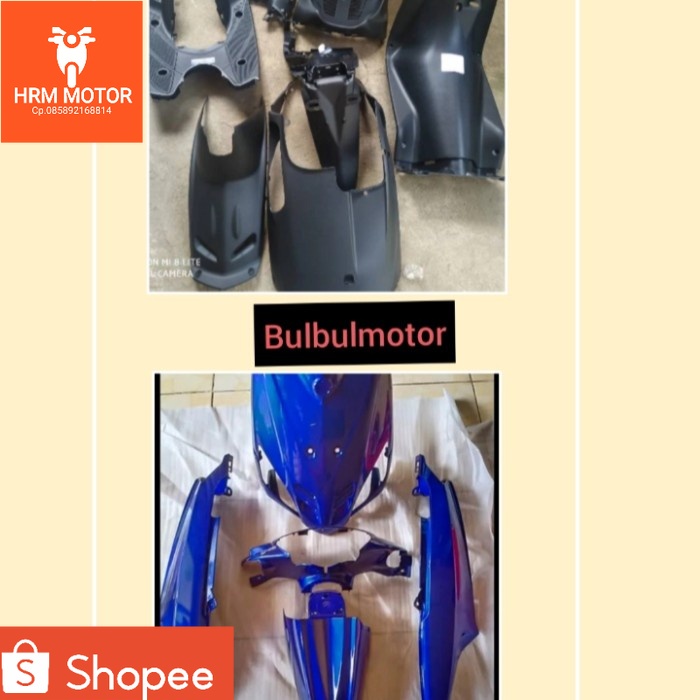 cover body Mio sporty fullset kasar halus warna biru