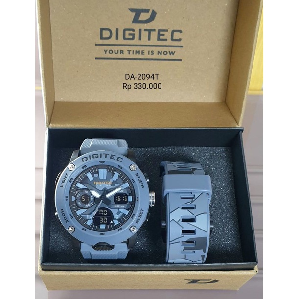 Jam Tangan Pria Digitec Original DA-2094T Tahan Air Gratis Ongkir