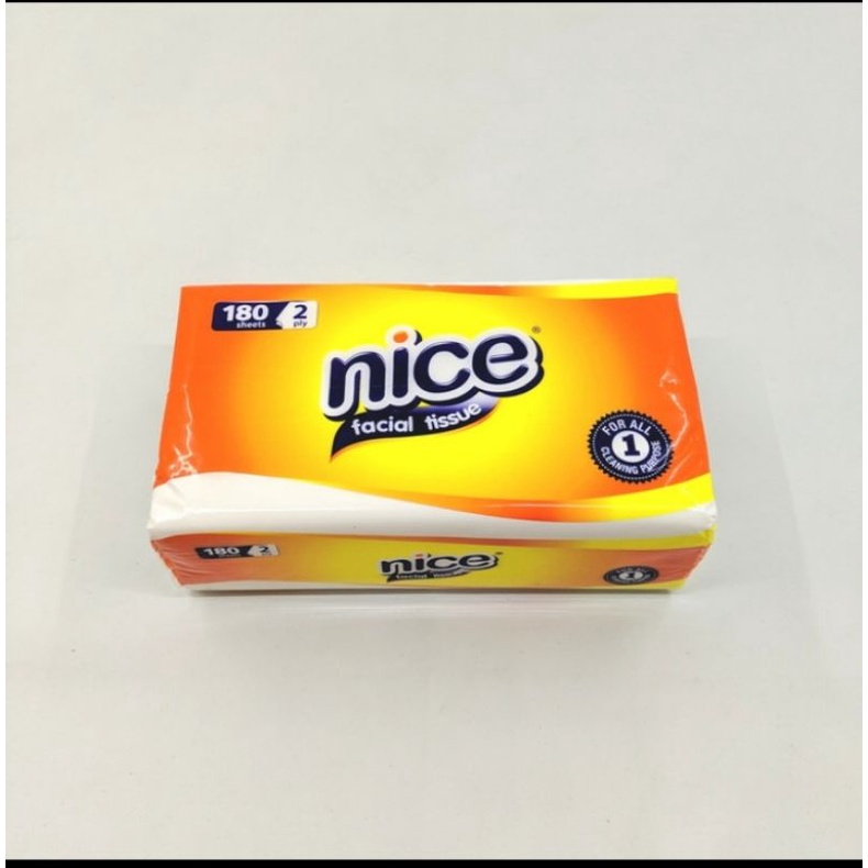 Tisu Nice 2ply 180s Facial Tissue, Hrg untuk 1pack tisu