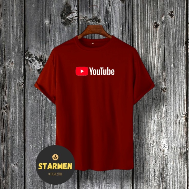 Kaos Distro Unisex YOUTUBE Katun Combed 30s/ sablon polyflex/polyflex premium / Pakaian Pria Wanita Atasan Cowok Cewek /kaos kekinian/ kaos viral/ tshirt tumbrl tee basic/ Kaos kata kata / kaus / kaus oblong oversize kaos murah best seller ready