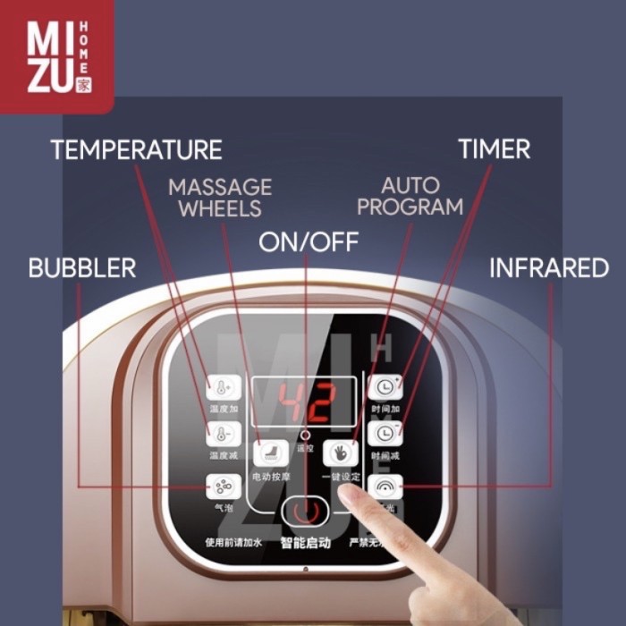 Alat pijat kaki rendam multifungsi, reflection footbath massage
