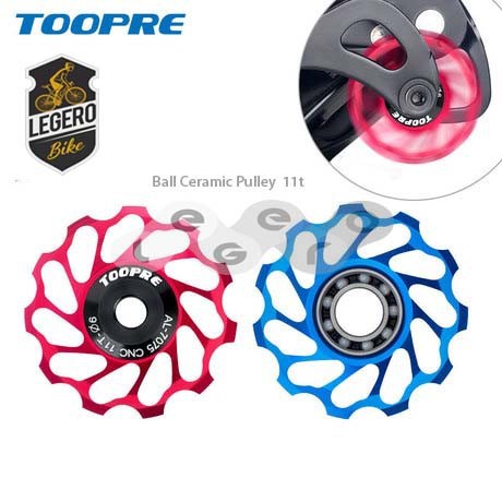 Toopre Pulley Ceramic Bearing 11t rear Derailleur sepeda 7075