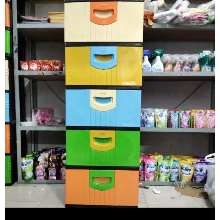 Laci plastik warna warni / laci plastik jumbo / laci plastik murah / lemari murah / cabinet /kabinet