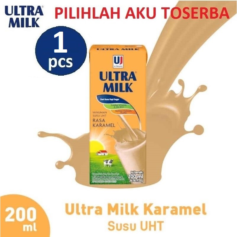 Susu Ultra Karamel - 200 ml - (HARGA SATUAN)