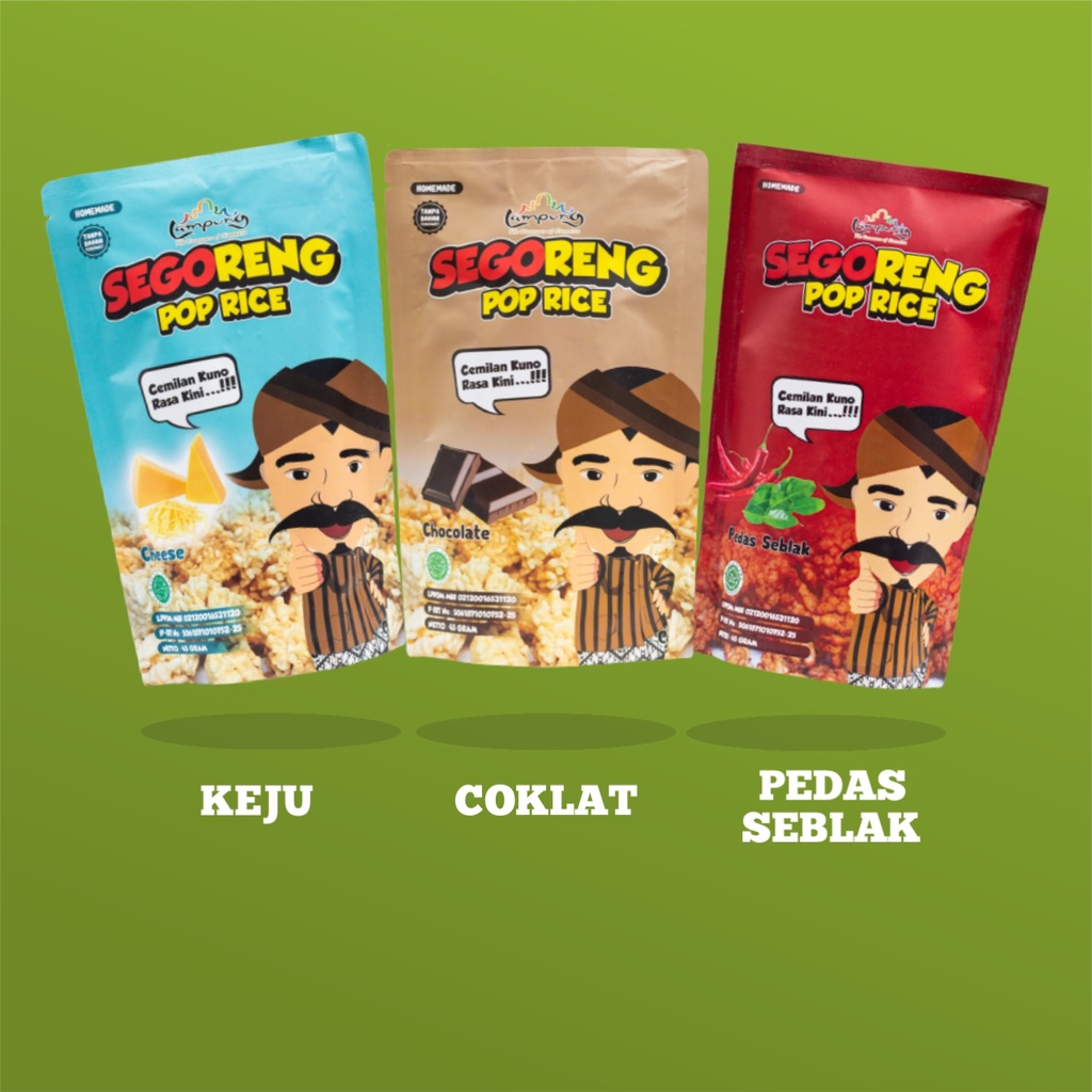 

SEGORENG KEJU+SEGORENG COKLAT+SEGORENG PEDAS SEBLAK (Rengginang Nasi)