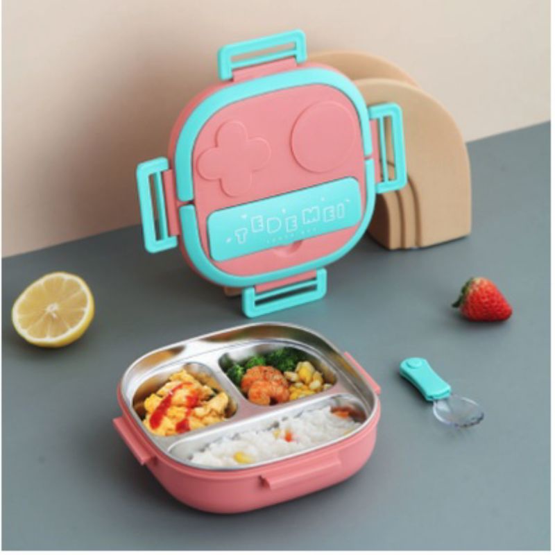 Lunchbox stainless dgn soup bowl/Lunchbox stainless 3sekat/kotak makan stainless