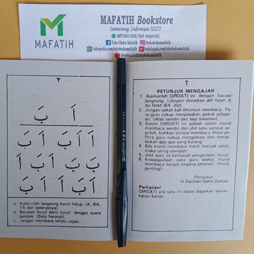 Kode 3 Buku Qiro Ati Lengkap 10 Jilid Kecil Metode Praktis Belajar Al Qur An Qiraati Qiroati Qura Shopee Indonesia