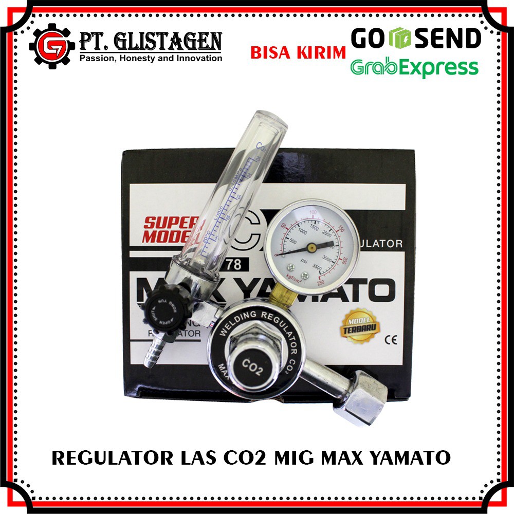 Regulator Las CO2 MIG MAX KDK Yamato Tabung Las CO2 HIGH QUALITY