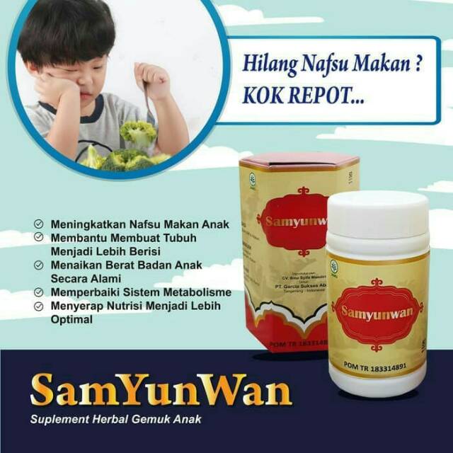 SAMYUNWAN BPOM ORIGINAL SUPLEMEN GEMUK BADAN