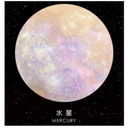 RB01 FUNSTORE STICKY NOTE BENTUK PLANET /STICKY NOTE PLANET-MERCURY