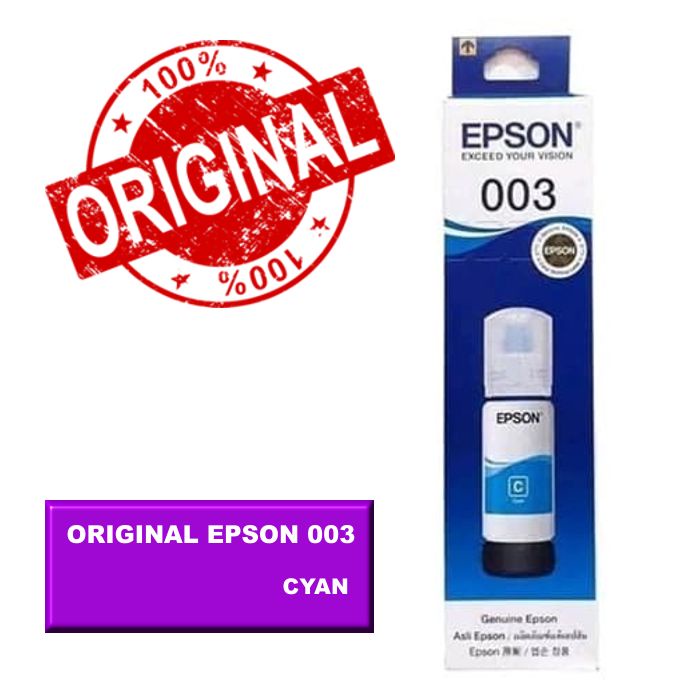 Tinta original epson 003 printer L3110 L3150 L5190 Box resmi ori epson indonesia