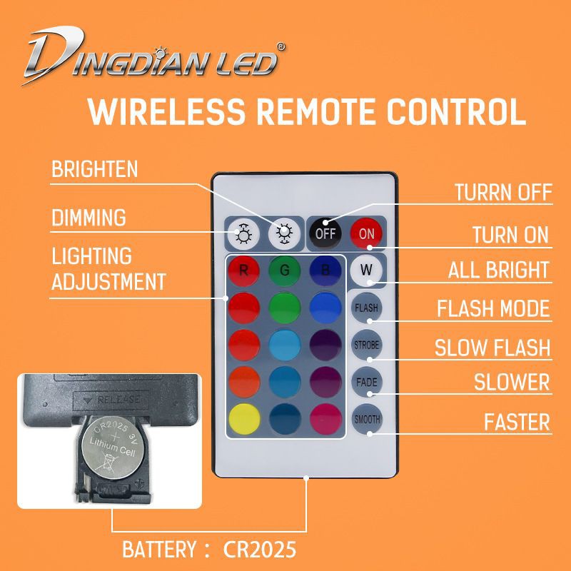 LAMPU SOROT LED RGB 50W remot 220V ANTI AIR WARNA WARNI LED SOROT RGB REMOT 50WATT