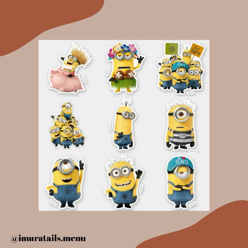 21pcs Sticker Tumblr Minion