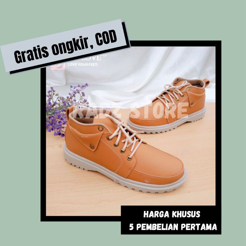 Sepatu Angkle Boots Wanita Terbaru Branded Original One Love Sepatu Fashion Kulit Sintetis Import