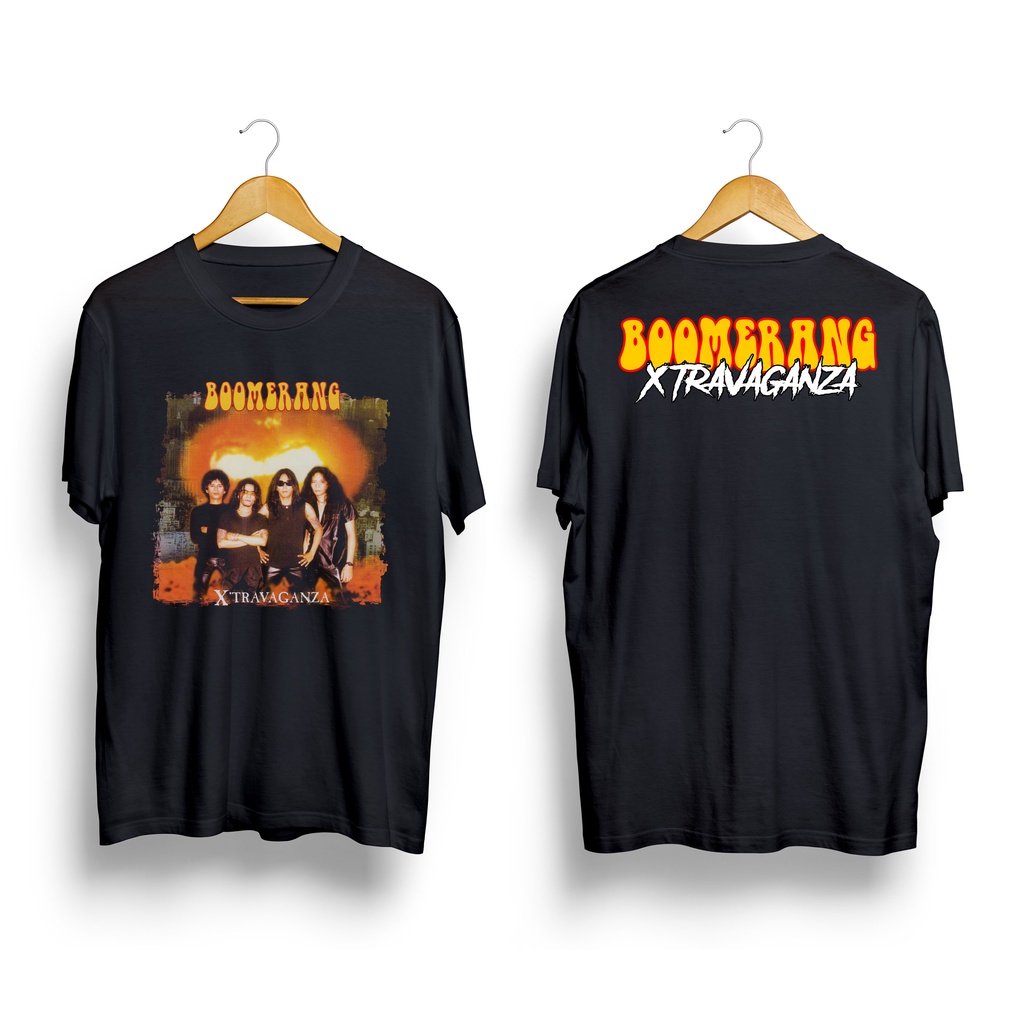 KAOS DISTRO BOOMERANG XTRAVAGANZA - KAOS BOOMERANG BAND - KAOS MUSIC ORIGINAL - KAOS DISTRO BANDUNG 