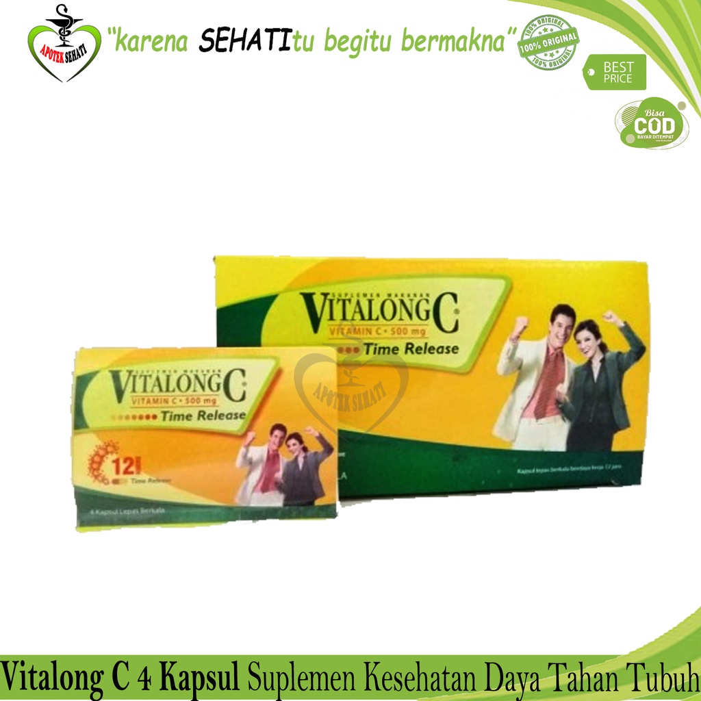 VITALONG C STRIP 4 TABLET VIT C DAYA TAHAN TABUH