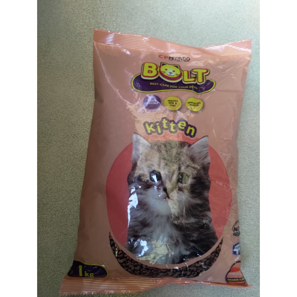 Bolt Salmon Kitten Cat Food Repack 1kg