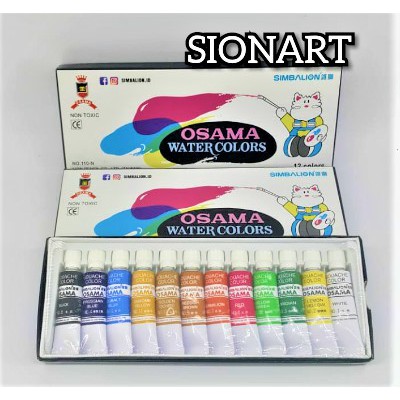 

Osama Watercolor 5 ml x 12 warna