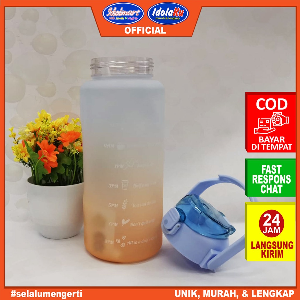 IDOLMART Botol Minum Tritan 2000ml Botol Minum 2 liter Surabaya