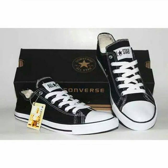 SEPATU MODEL KINI TERKINI KENKINIAN BUAT SEKOLAH KERJA HAK PUMP HEELS / converse hitam