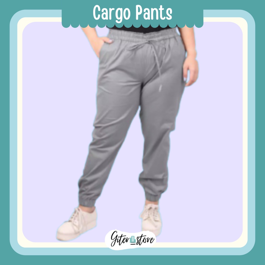 Cargo pants wanita - Celana panjang wanita - Cargo panjang - Cargo wanita - Celana jumbo wanita