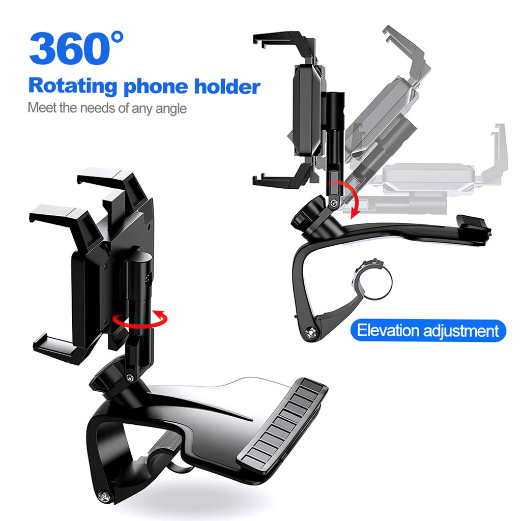 Aksesoris Mobil Holder HdoorLink Upgraded 1200° Rotation Interior Car Dashboard Multi-function Bracket Universal Mobile Phone Stand In Car Rotatable Cell Phone Navigation - CH 408