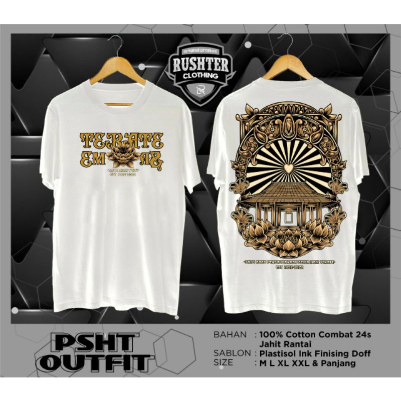 NEW KAOS TERATE EMAS, WARNA PUTIH DAN HITAM