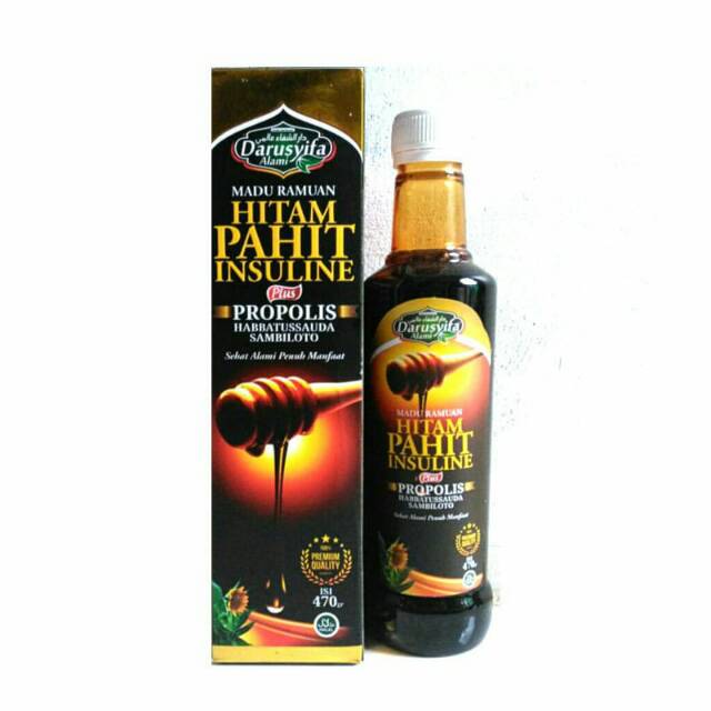 

Madu Insuline | Madu Hitam Pahit | Darusyifa Madu Pahit Hitam Insulin 470 gram