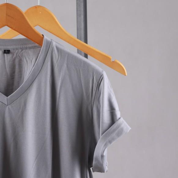 ➻ Kaos Polos Katun Bambu V Neck XXL (Cotton Bamboo Tshirt) ℮