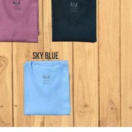 ➫ KAOS POLOS VNECK LENGAN PENDEK COTTON COMBED 30S ❁