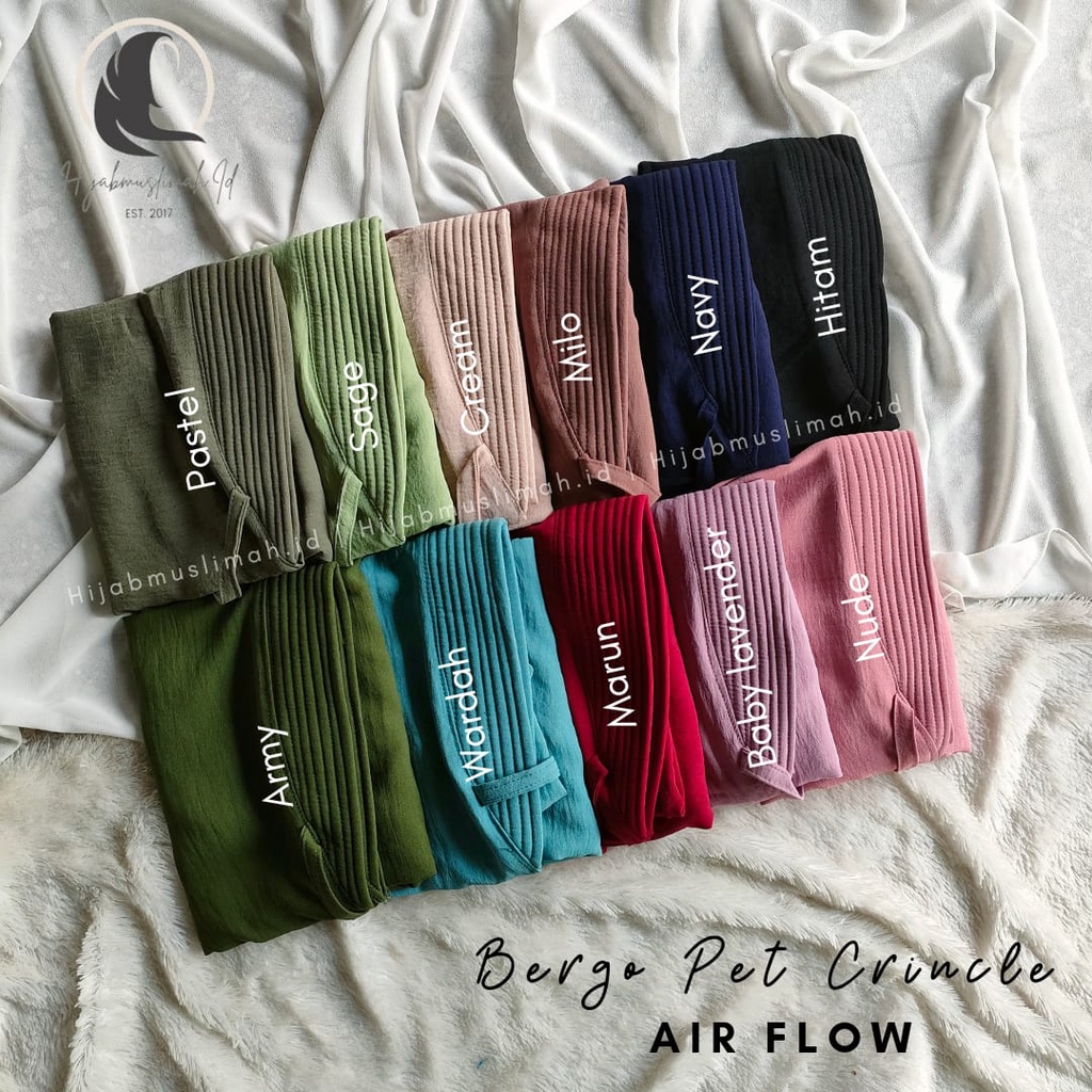 WARNA BARU!!! BERGO PED CRINCLE AIR FLOW TALI