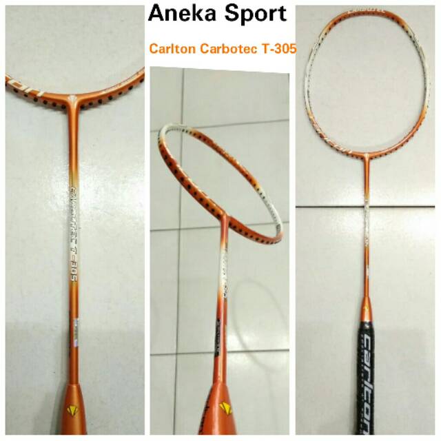 Raket Badminton Carlton Carbotec T-305 Original 100% ( 85gram )