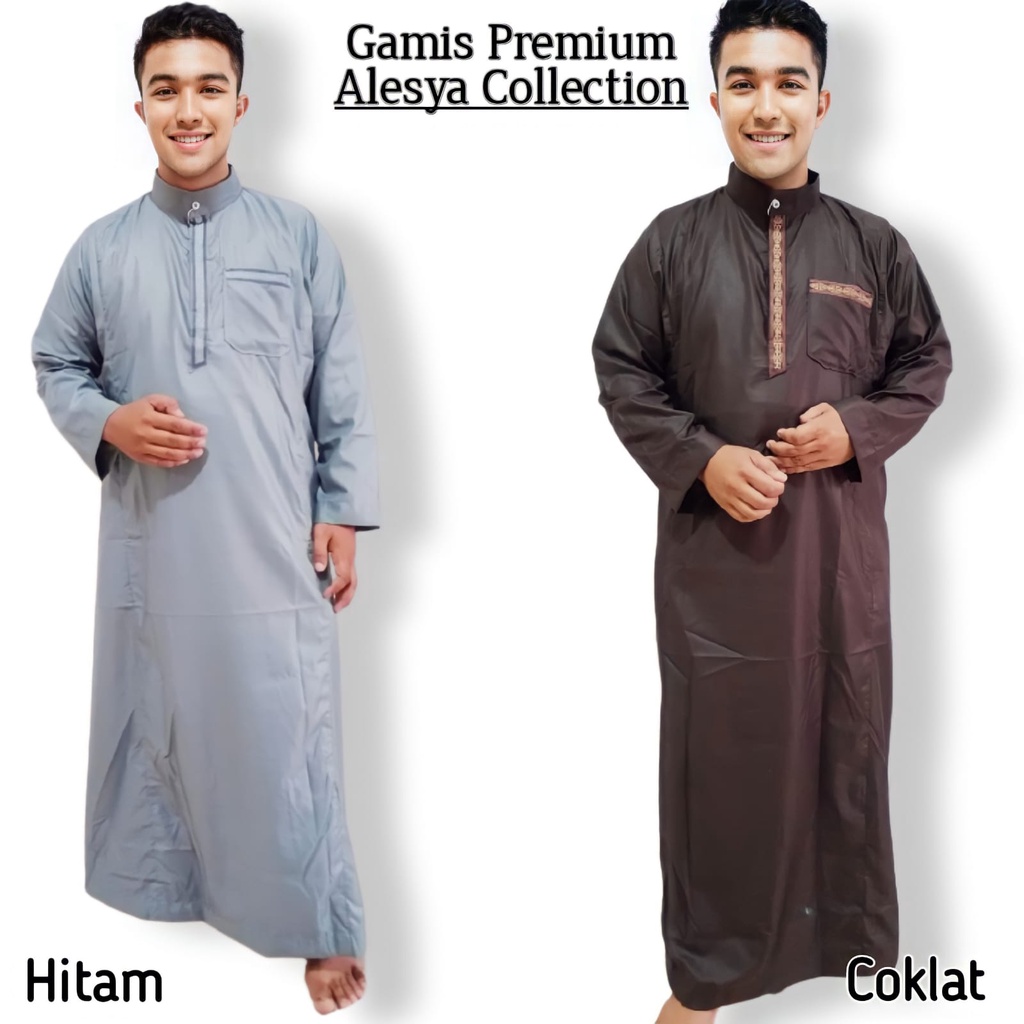 Gamis Polos Kwalitas Premium Terbaru  Alesya Collection/ best seller/ harga grosir