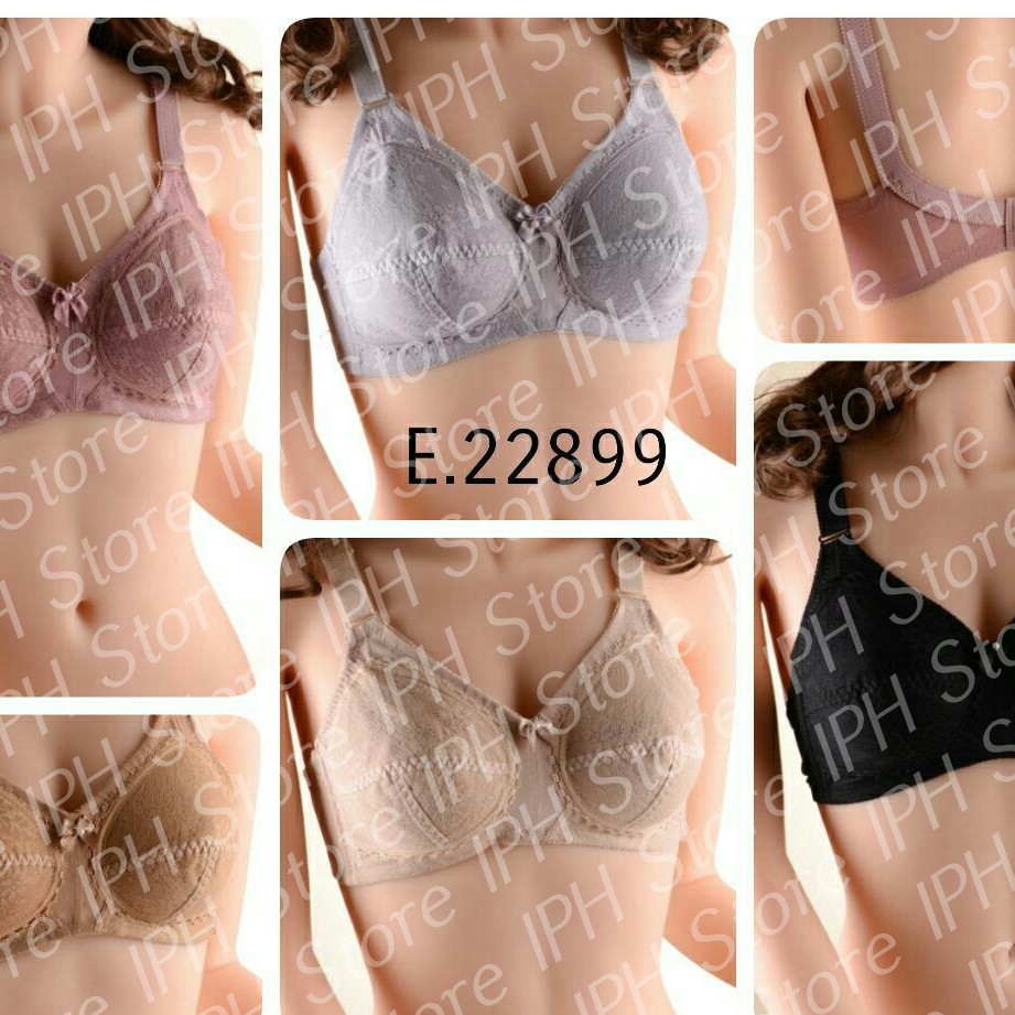 Bra / BH Elena 22899 (Tanpa Busa, Tanpa Kawat, Kait 2, Cup B)