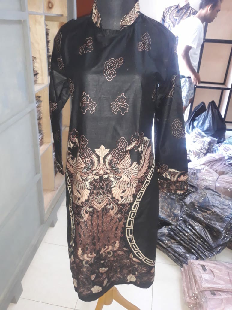 Tunik Batik Kantor Tunik Batik Seragaman Tunik Batik Resleting Depan  Tunik Batik Halus